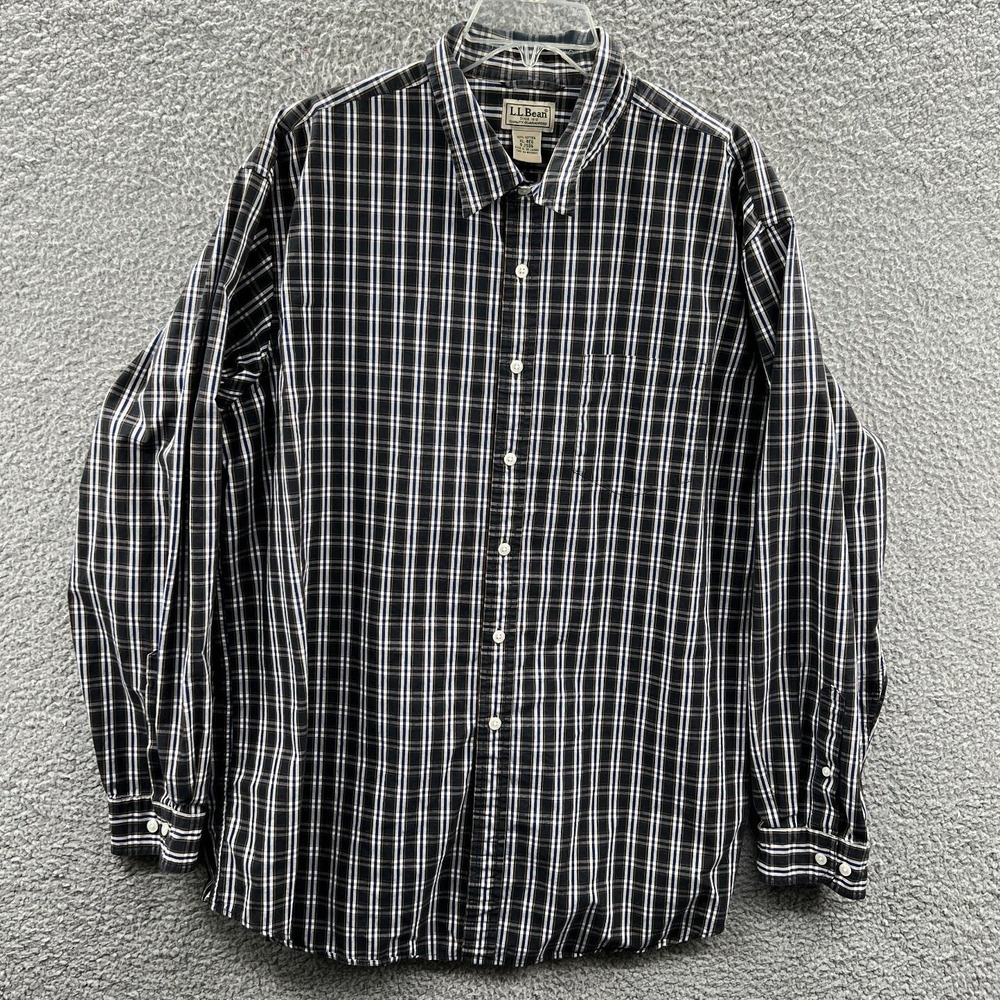 L.L.Bean Men Heritage Button Down Shirt XL Plaid Preppy Outdoor Classic Normcore